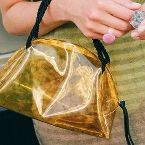MARYAM NASSIR ZADEH SUN PURSE, GOLDEN MARBLE